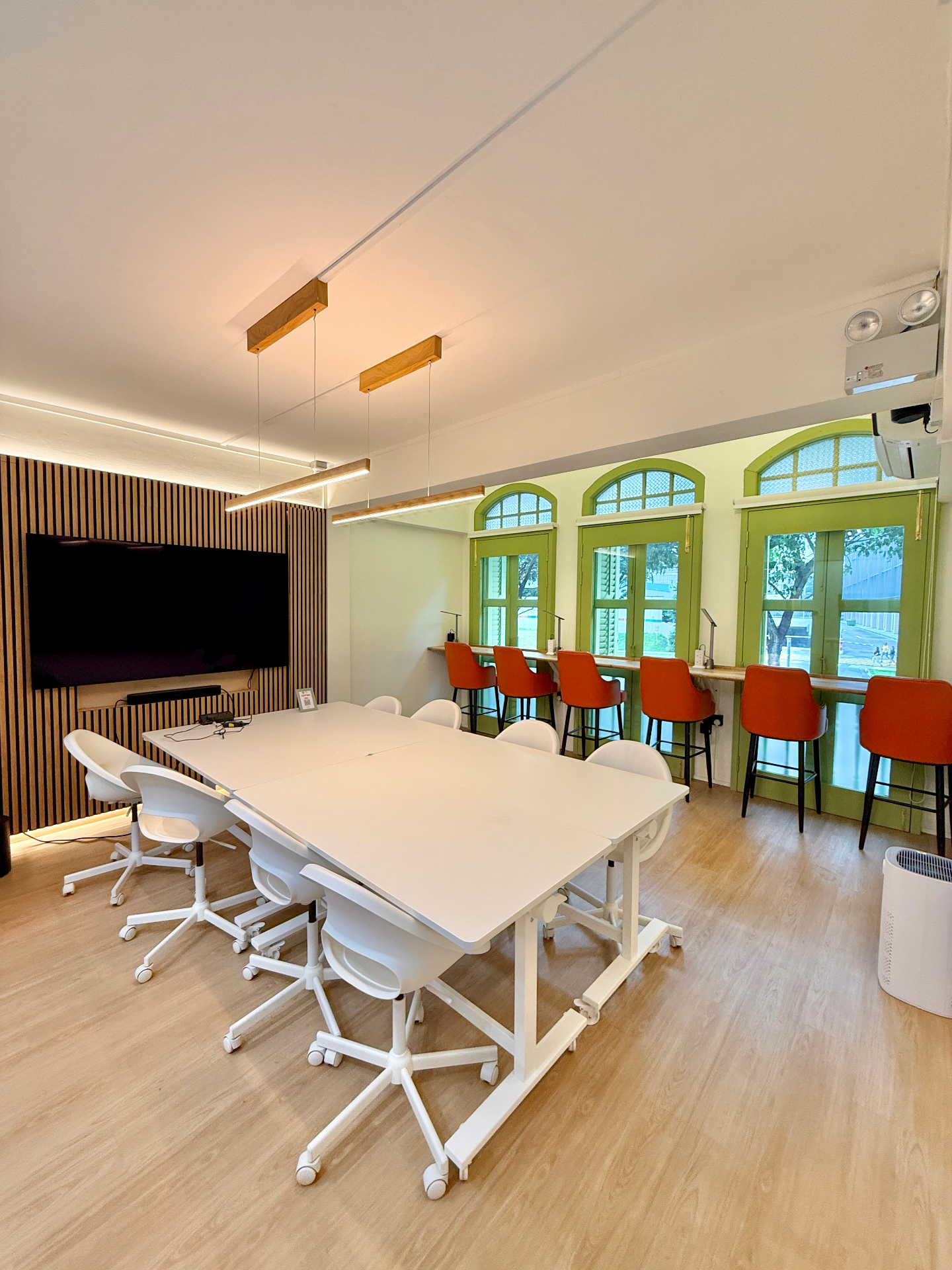 Conference room meeting setup