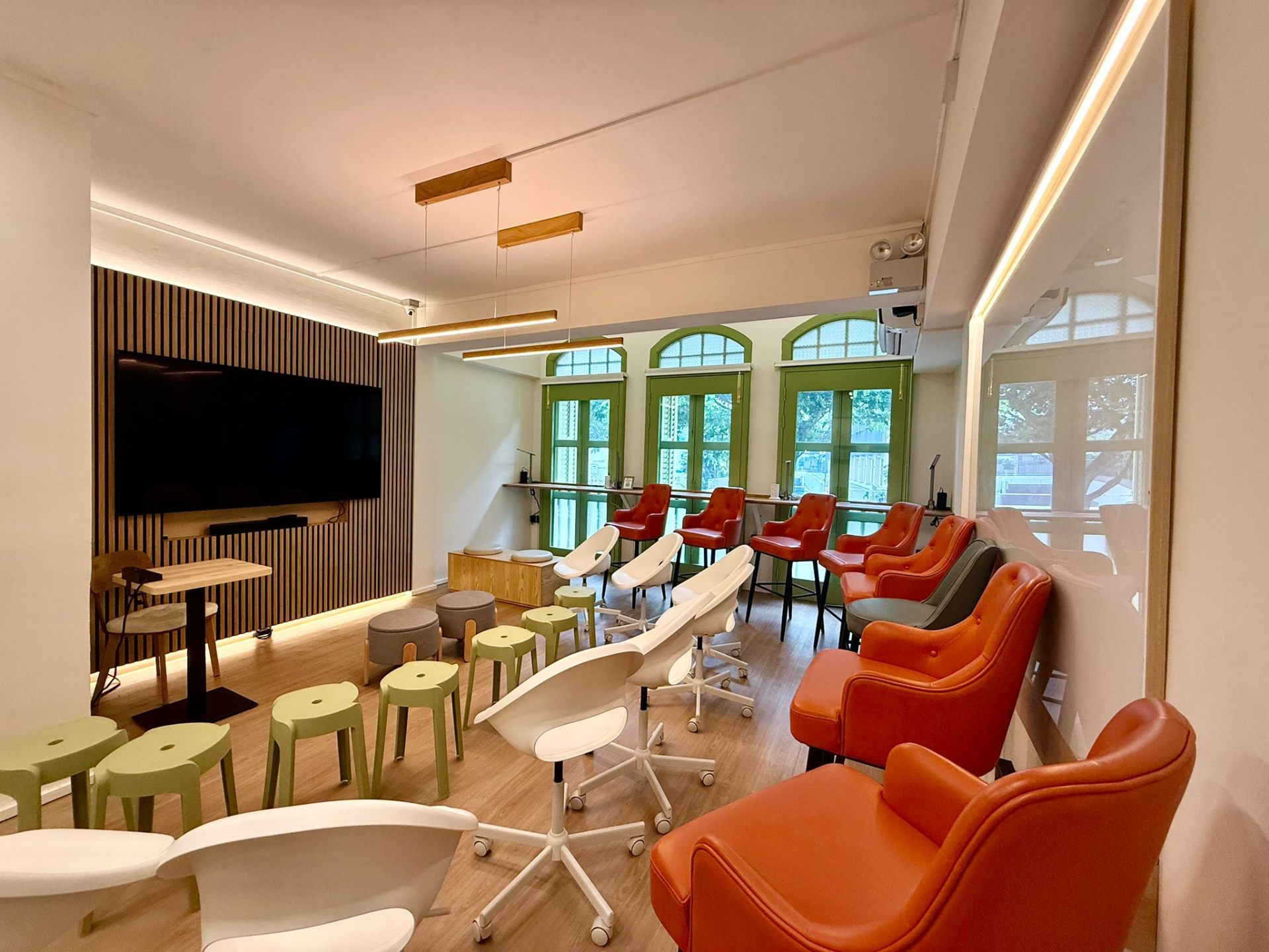 Conference room lounge setup